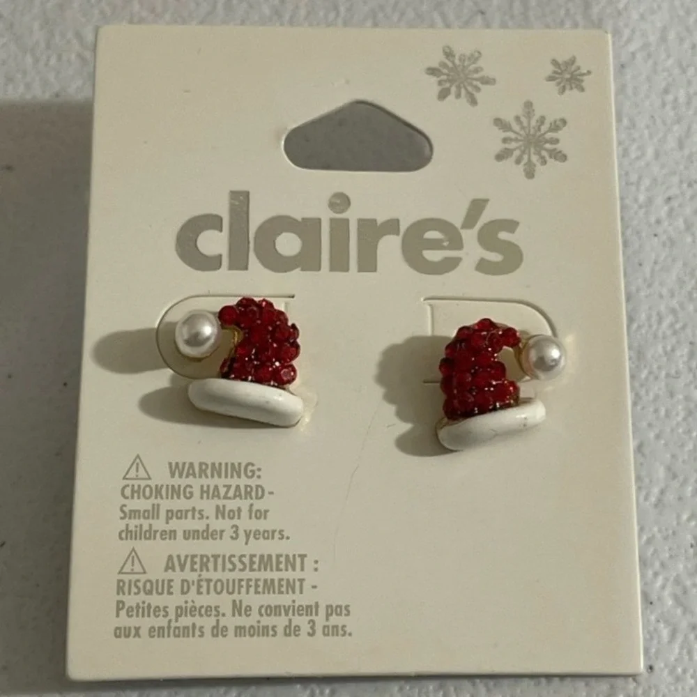 NWT Lot of Claire's Festive Earrings &‎ Hair Accessories